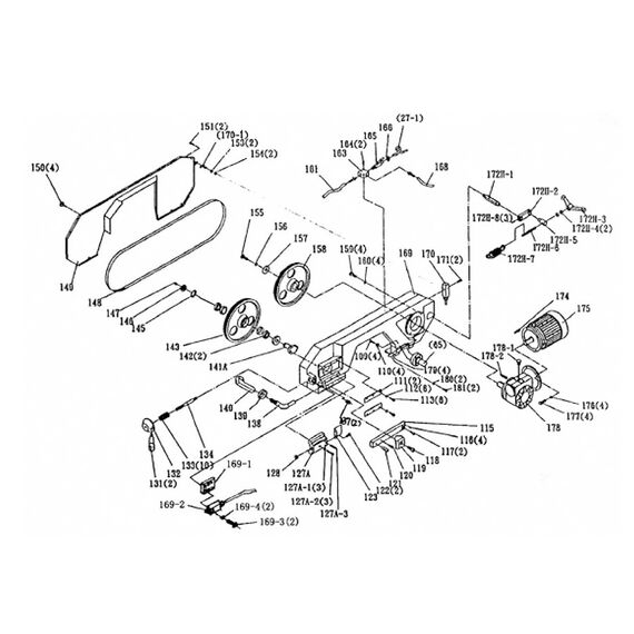 GARRICK REPLACEMENT BANDSAW MOTOR 415V FOR BS260 BS260-MT
