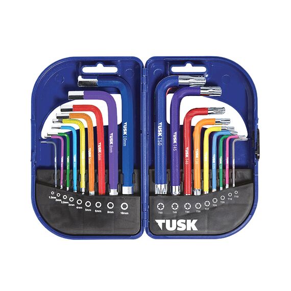 TUSK HEX & TORX KEY SET 18 PIECE TKS18HT