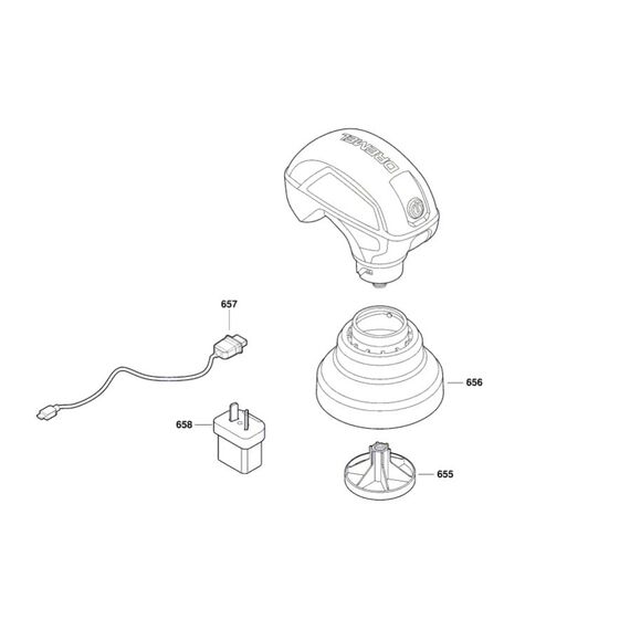 DREMEL VERSA SPARE PART NUMBER 655 BACKING PAD 2610038327
