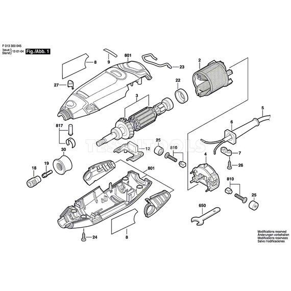 DREMEL 3000 SPARE PART NUMBER 4 - SPEED SWITCH 2610021221