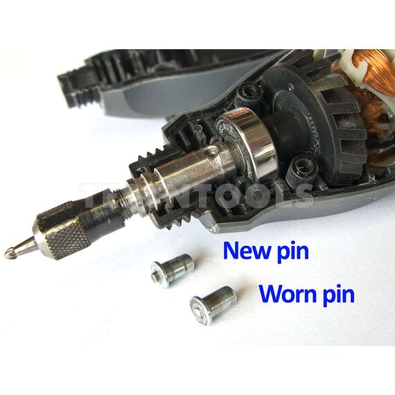 DREMEL 300 AND 3000 SPARE PART NUMBER 817 - SHAFT LOCK PIN AND SPRING SET 2610009839