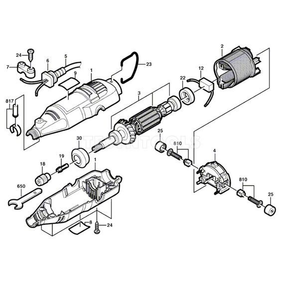 DREMEL 395 SPARE PART NUMBER 25 - BRUSH COVER 2610913683