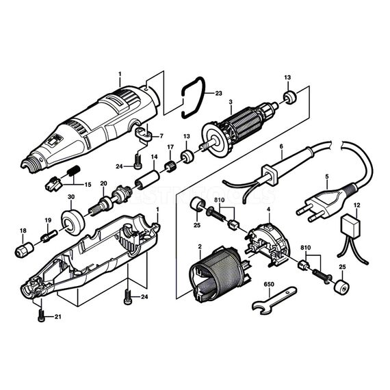 DREMEL 396 SPARE PART NUMBER 4 - SPEED SWITCH 2615298786