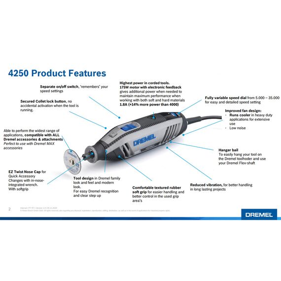 DREMEL 4250 WITH 35 ACCESSORIES 4250-35A F0134250NA