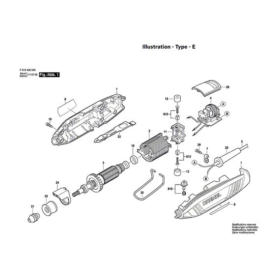 DREMEL 4300 SPARE PART NUMBER 2 - FIELD COIL 2610047644