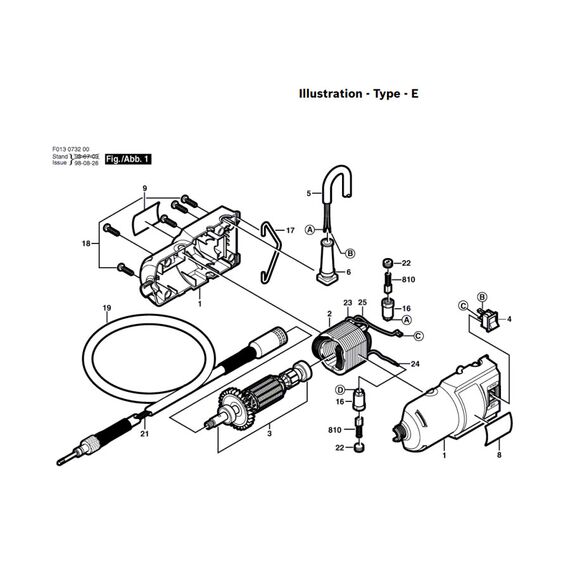 DREMEL 732 SPARE PART NUMBER 810 - CARBON BRUSHES