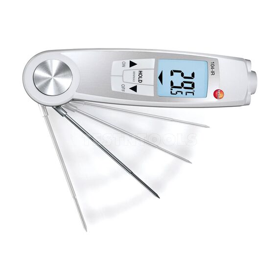 TESTO FOLDING COMBO INFRARED PROBE THERMOMETER 104-IR