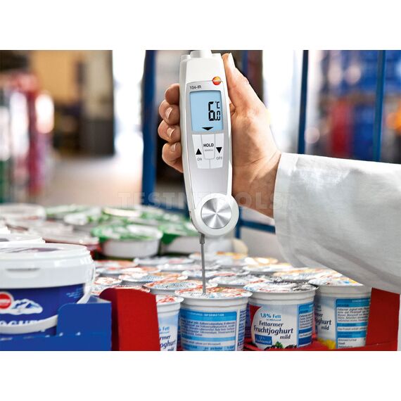TESTO FOLDING COMBO INFRARED PROBE THERMOMETER 104-IR