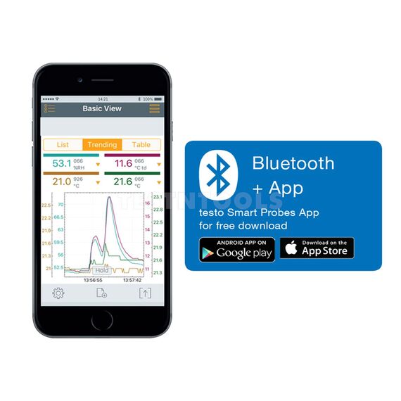 TESTO TRUE RMS CLAMP METER WITH BLUETOOTH 770-3
