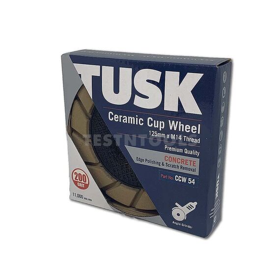 TUSK CERAMIC CUP WHEEL 125MM 200 GRIT CCW54