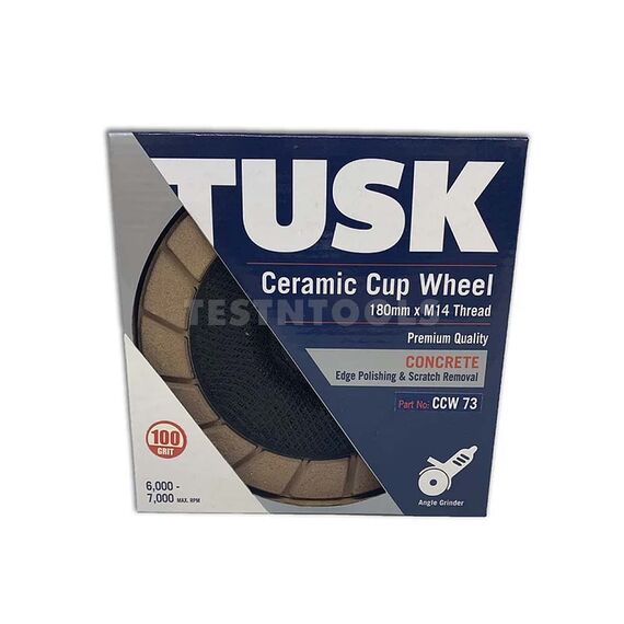 TUSK CERAMIC CUP WHEEL 180MM 400 GRIT CCW75