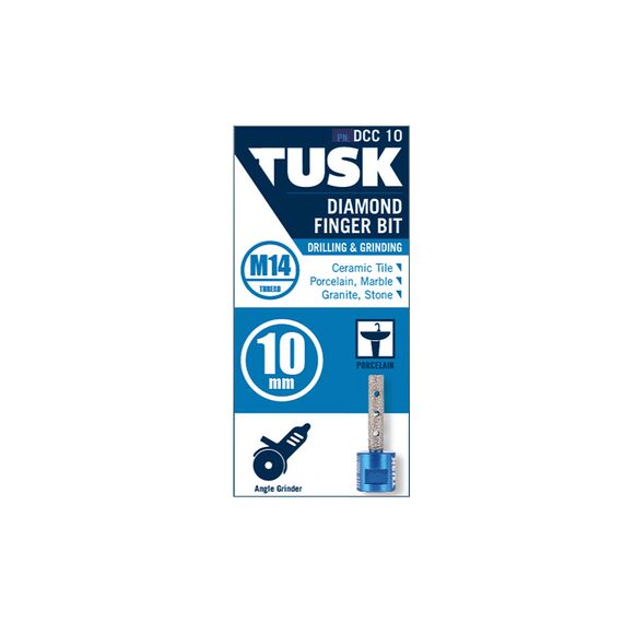 TUSK DIAMOND FINGER BIT M14 X 10MM DCC10