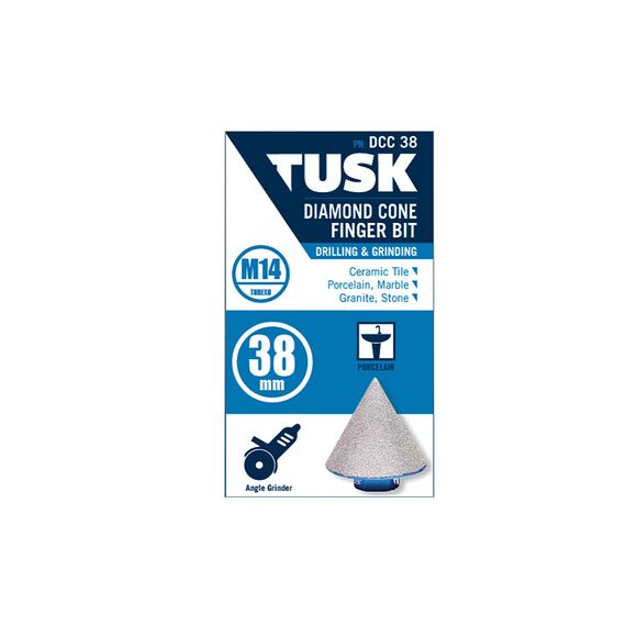 TUSK DIAMOND FINGER BIT M14 X 38MM CONE DCC38