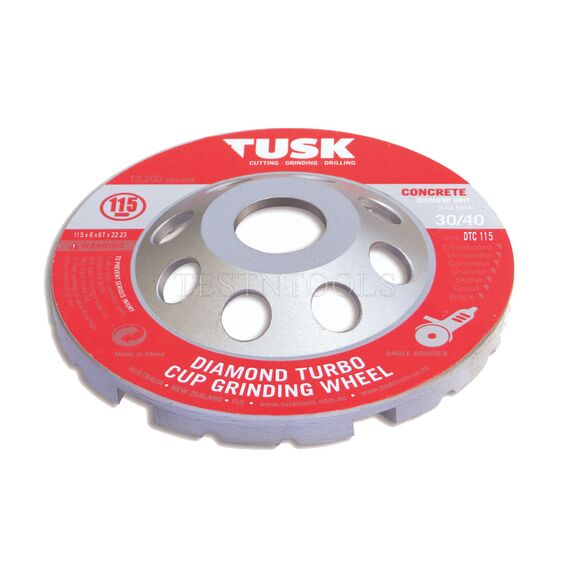 TUSK DIAMOND TURBO GRINDING CUP 105MM DTC105
