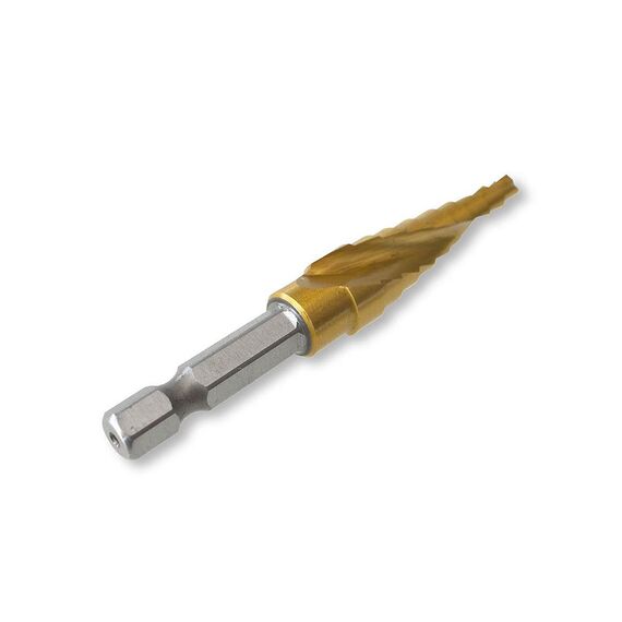 TUSK HSS STEP DRILL BIT 4MM - 12MM QC HEX HSD12H