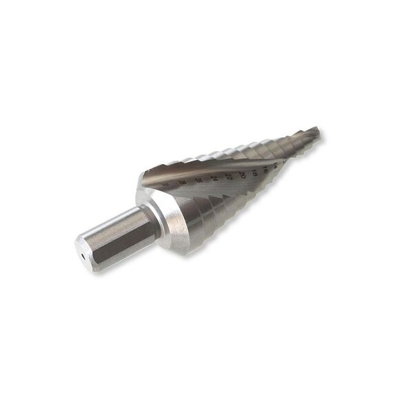 TUSK HSS STEP DRILL BIT 6MM - 30MM STRAIGHT SHANK HSD30S