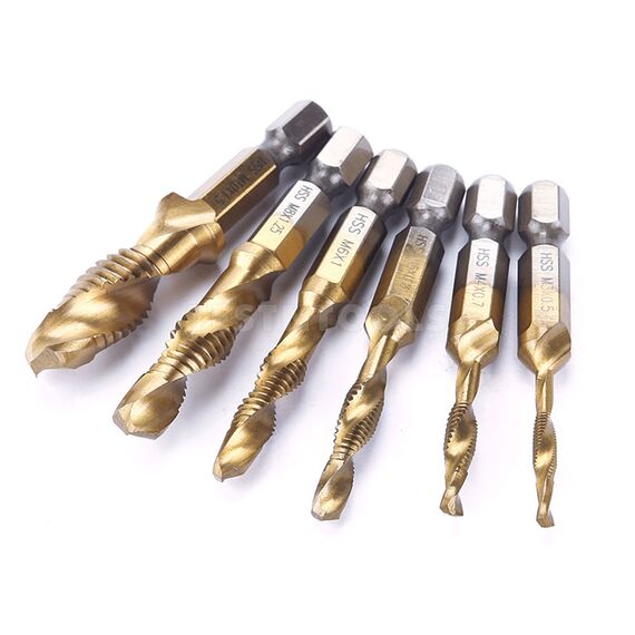 DESIC COMBINATION DRILL TAP SET 6 PIECE M3-M10