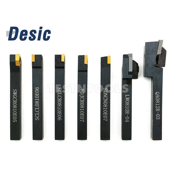 DESIC INDEXABLE TURNING TOOL SET 08MM 7 PIECE, 2 DESIC INDEXABLE TURNING TOOL SET 08MM 7 PIECE