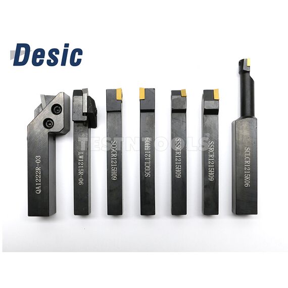 DESIC INDEXABLE TURNING TOOL SET 12MM 7 PIECE, 4 DESIC INDEXABLE TURNING TOOL SET 12MM 7 PIECE