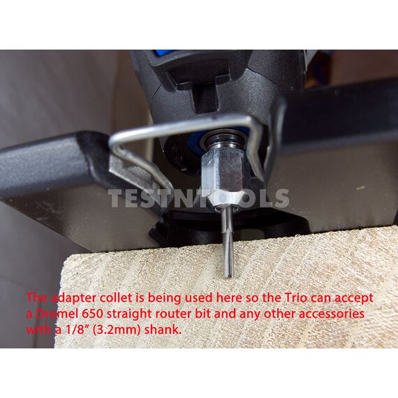 DREMEL TRIO COLLET ADAPTER FOR 1/8" (3.2MM) SHANK ACCESSORIES