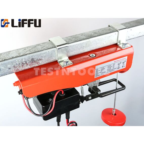 LIFFU ELECTRIC HOIST 12V DC WIRE ROPE 6M 400KG