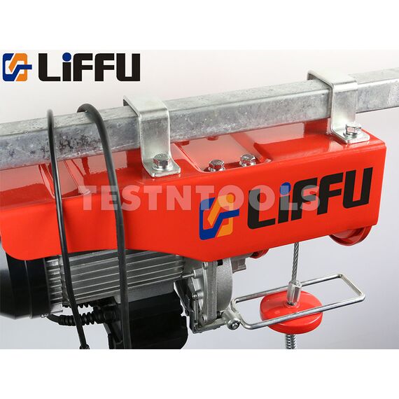 LIFFU ELECTRIC HOIST 230V WIRE ROPE 18M 1200KG PA1200