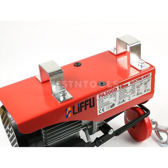 LIFFU ELECTRIC HOIST 230V WIRE ROPE 18M 1000KG PA1000 WITH REMOTE CONTROL