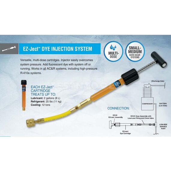SPECTROLINE EZ-JECT COMPLETE LEAK DETECTION KIT FOR AC/R SYSTEMS SPE-HVLEZE