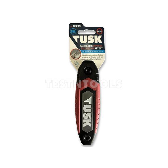 TUSK FOLDING HEX BALL END KEY SET 9 PIECE IMPERIAL TKS9FH, 2 TUSK FOLDING HEX BALL END KEY SET 9 PIECE IMPERIAL TKS9FH