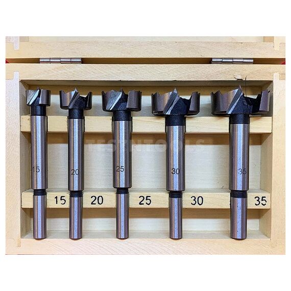 TUSK FORSTNER DRILL BITS SET 15MM - 35MM 5 PIECE TFD5PC