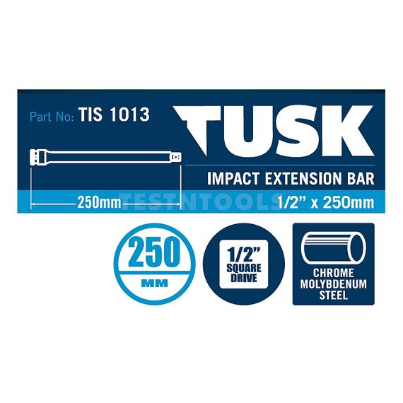 TUSK IMPACT EXTENSION BAR 1/2" DRIVE 250MM TIS1013
