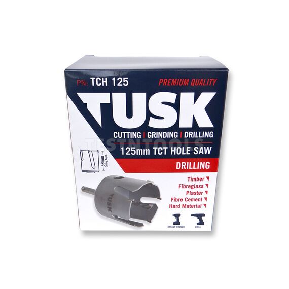 TUSK TCT HOLE SAW 65MM TCH65N