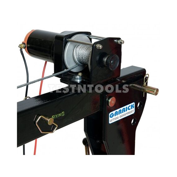 GARRICK UTE MOUNT SWIVEL CRANE HOIST 12VDC 800KG UTECRANE500