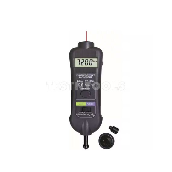 LUTRON LASER DIGITAL TACHOMETER CONTACT AND OPTICAL DT1236L