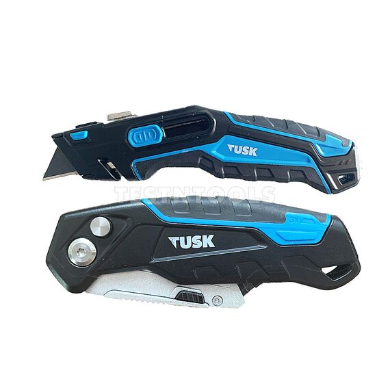TUSK UTILITY KNIFE SET RETRACTABLE AND FOLDING 2 PIECE TUK25