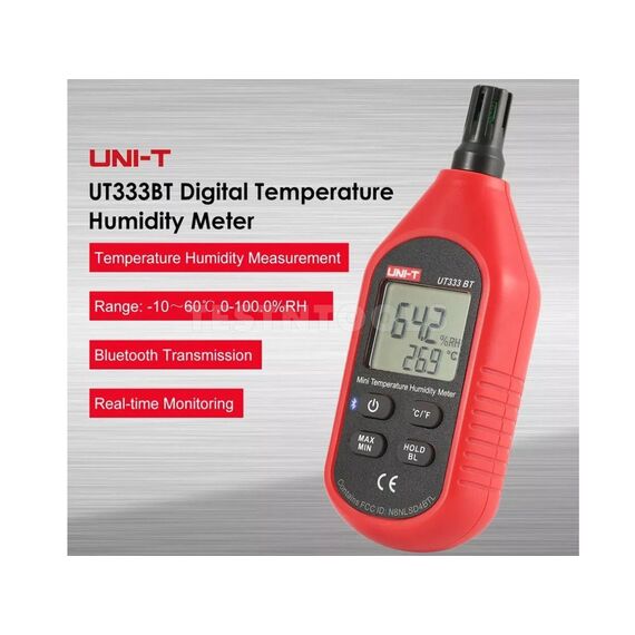 UNI-T DIGITAL MINI TEMPERATURE HUMIDITY METER UT333BT