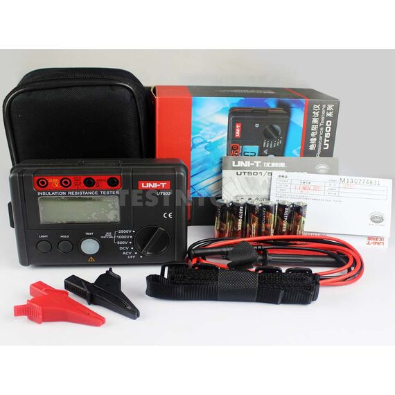 UNI-T INSULATION RESISTANCE TESTER 500V - 2500V UT502A, 4 UNI-T INSULATION RESISTANCE TESTER 500V - 2500V UT502A