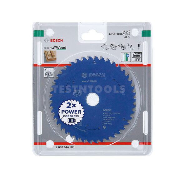 BOSCH CIRCULAR SAW BLADE FOR WOOD 140MM 2608644500, 2 BOSCH CIRCULAR SAW BLADE FOR WOOD 140MM 2608644500