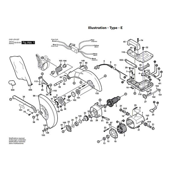 BOSCH GCM12 SPARE PART NUMBER 3 - ROTOR