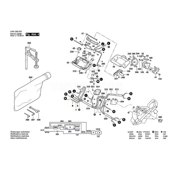 BOSCH GCM12SD SPARE PART NUMBER 42 - BEARING PEDESTAL LOWER HANDLE 2610915737