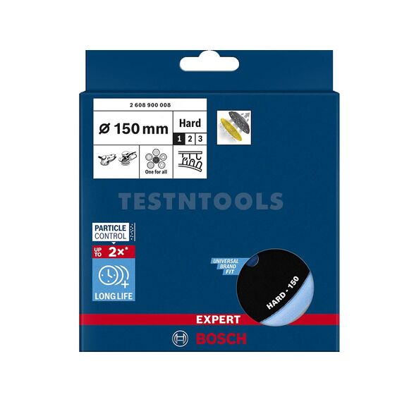 BOSCH GET75-150 HOOK AND LOOP BACKING PAD 150MM HARD
