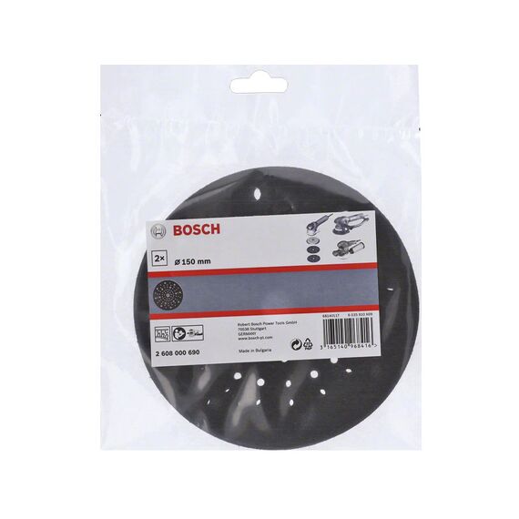 BOSCH PAD SAVER 150MM 2 PACK 2608000690