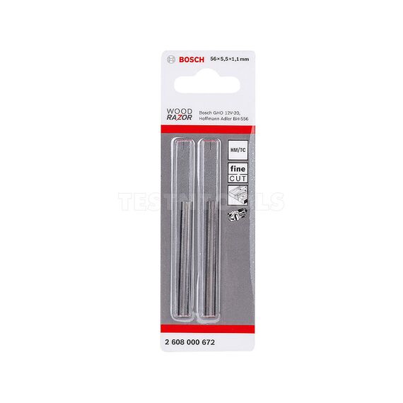 BOSCH GHO12V-20 SPARE PART - PLANER BLADES 2 PACK 2608000672