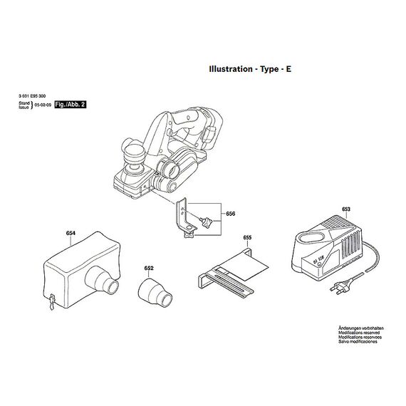 BOSCH GHO18V-LI SPARE PART NUMBER 654 - DUST BAG