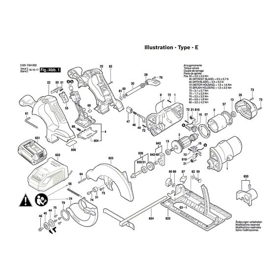 BOSCH GKS18V-LI SPARE PART NUMBER 4 - ELECTRONIC MODULE