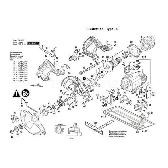 BOSCH GKS235TURBO SPARE PART NUMBER 803 - ARMATURE 230V 1619P10475