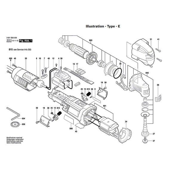 BOSCH GOP250CE SPARE PART NUMBER 27 - TOOLHOLDER