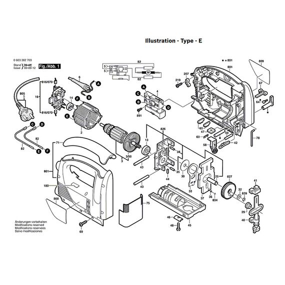 BOSCH GST75BE SPARE PART NUMBER 4 - ON-OFF SWITCH