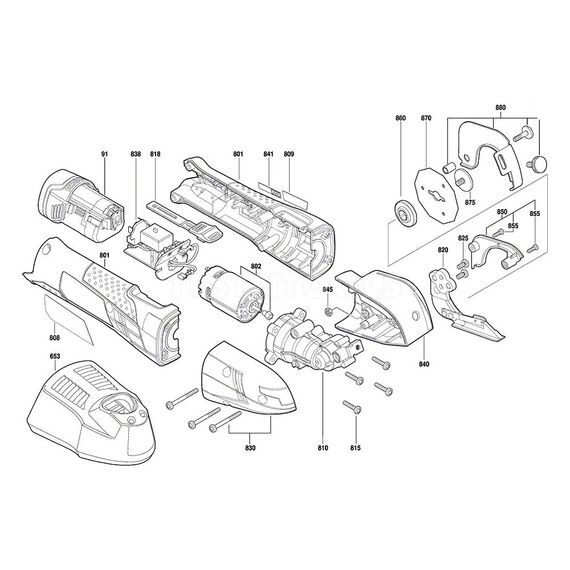 BOSCH GUS 12V-300 SPARE PART NUMBER 870 - UPPER BLADE 1619PA2338