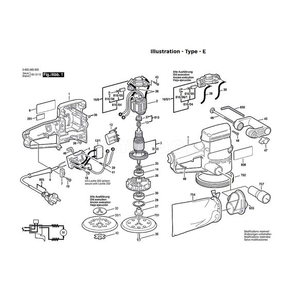 BOSCH PEX125A SPARE PART NUMBER 751 - HARD BACKING PAD 125MM 2608601061